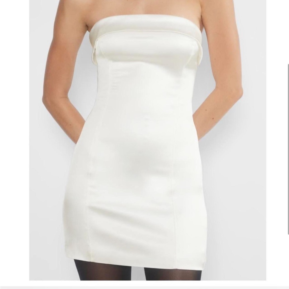 Aritzia Shimmer Satin Tube Dress
